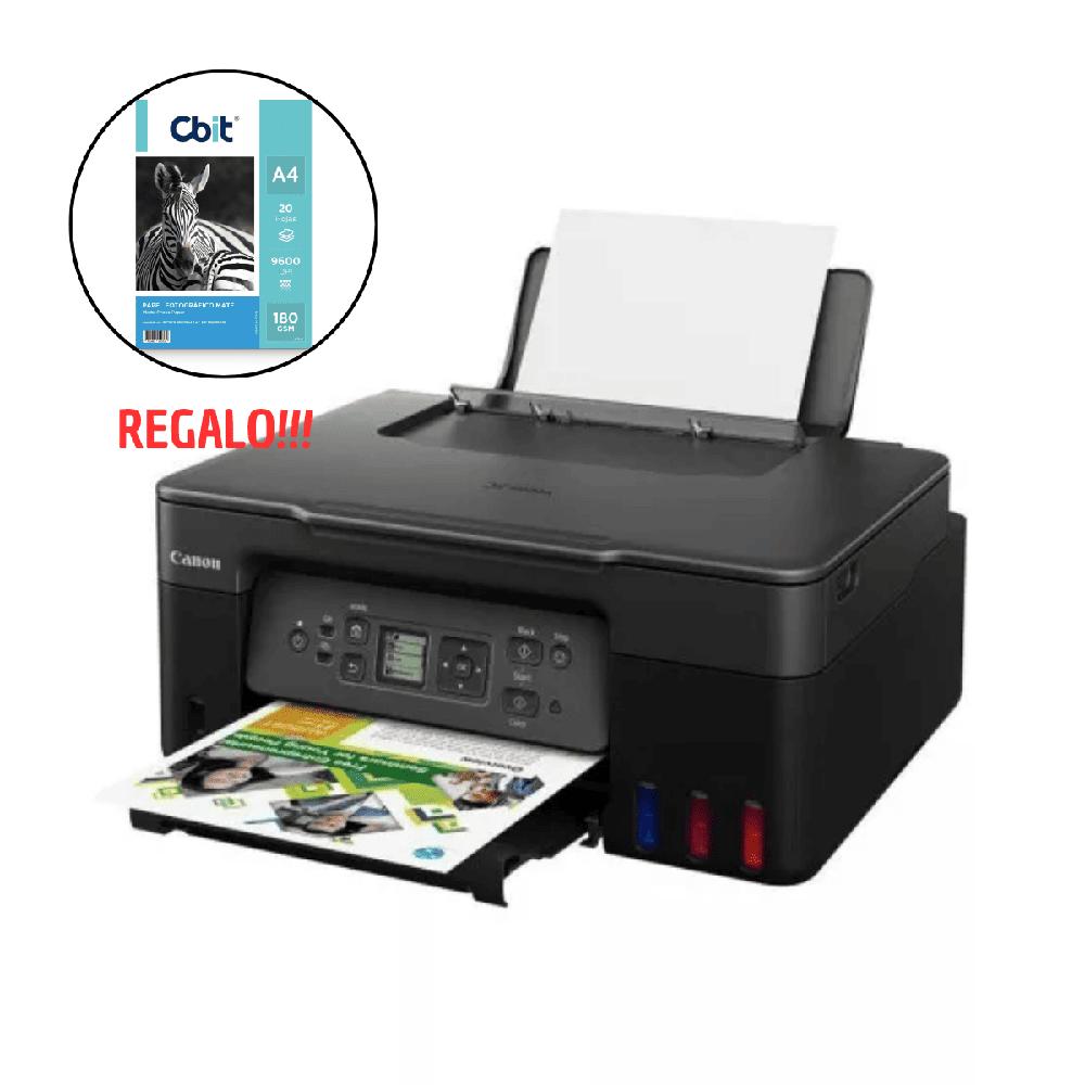 Impresora CANON Multifuncional PIXMA G3170 y Papel fotográfico