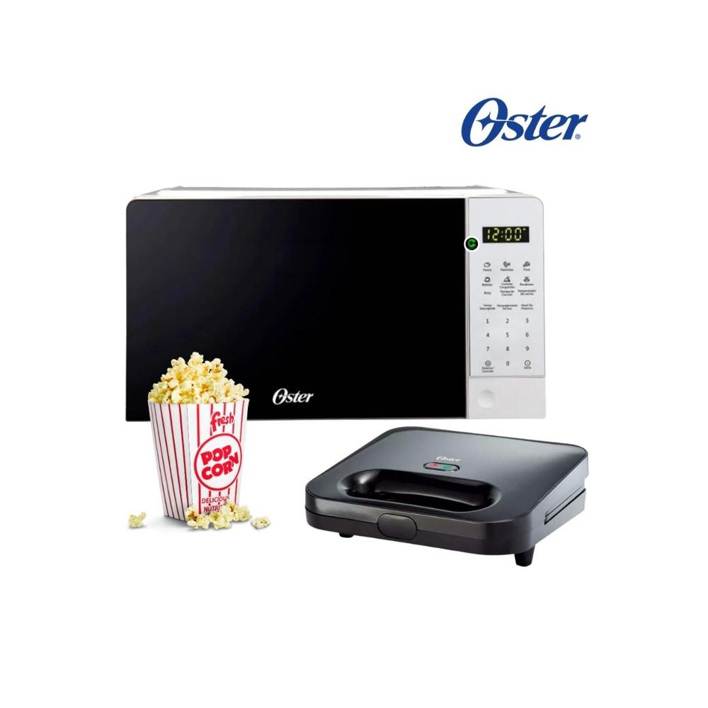 Combo Horno Microondas Digital 20 litros - Sandwichera compacta  CKSTSM2885