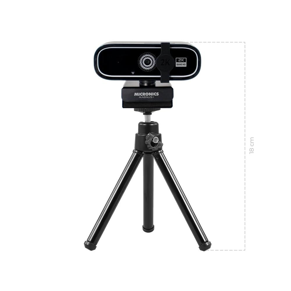 CAMARA WEB LENTE 2P2G 1440QHD MICRONICS MAGNUS INCLUYE TRIPODE