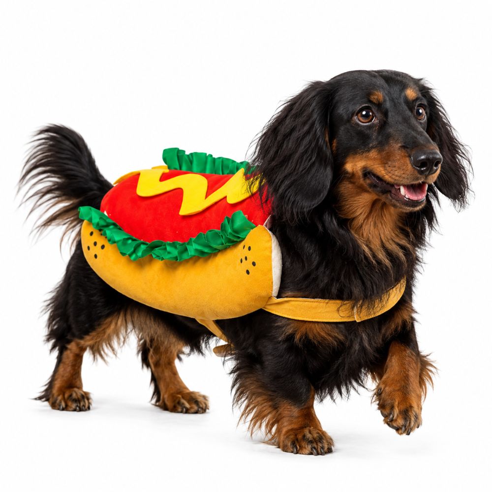 Disfraz HOTDOG para Mascotas HALLOWEEN M