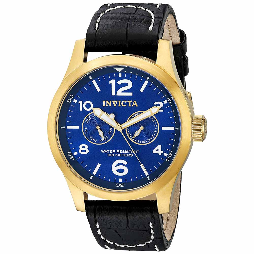Reloj Invicta Specialty 12173 Multifuncional Correa Cuero Dial Azul