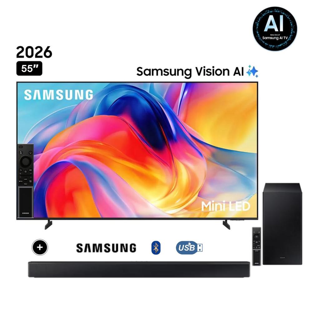 Televisor Samsung  55"" Mini LED  55M70H Vision AI Smart TV  + Soundbar HW-B450F