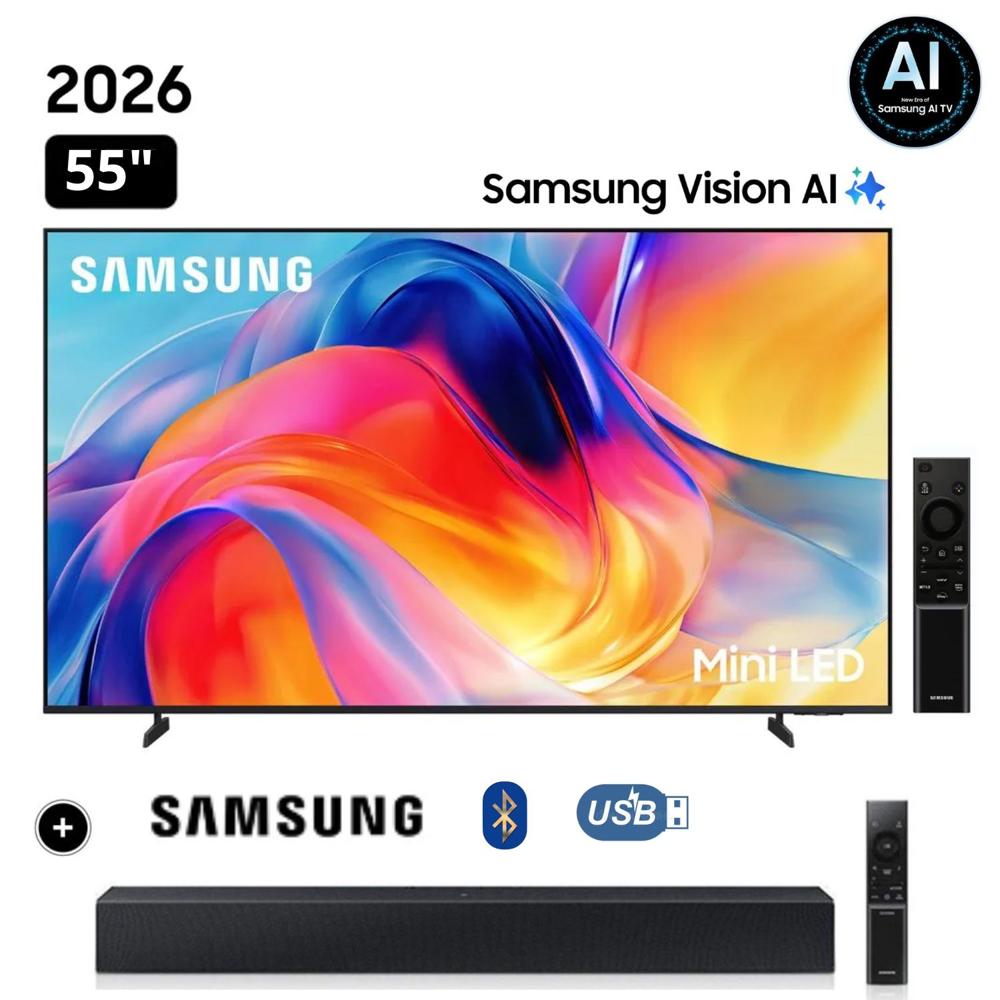 Televisor Samsung  55"" Mini LED  55M70H Vision AI Smart TV  + Soundbar HW-B400F