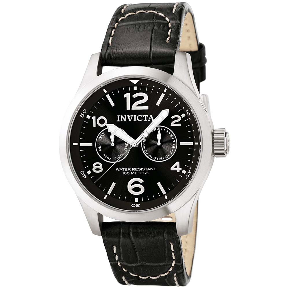 Reloj Invicta I-Force 0764 Correa de Cuero y Dial Negro
