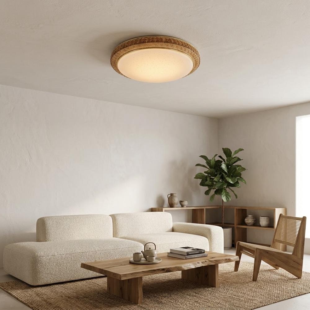 Panel LED Decorativo E27 Anta Brillante 48W D26cm 3 Colores de Luz Extraled