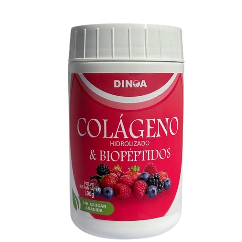 Colágeno Hidrolizado y Biopéptidos Dinoa Polvo 300g  Regeneración y Vitalidad Celular