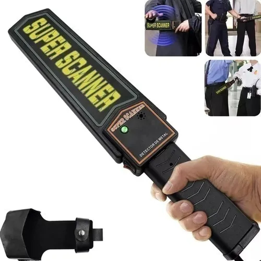 Detector de Metales de Mano Escáner de Seguridad de Alta Sensibilidad Seguridad Multicolor