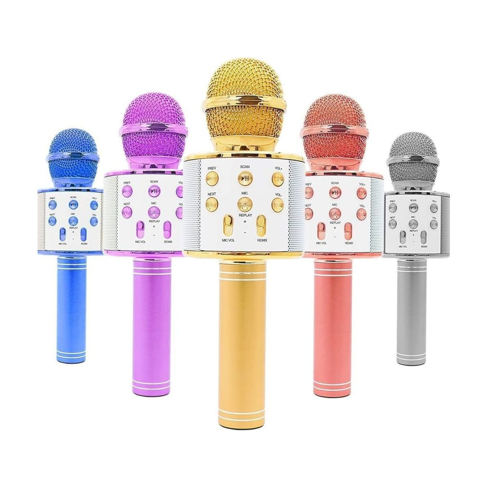 Micrófono Inalámbrico Bluetooth Altavoz Karaoke Recargable