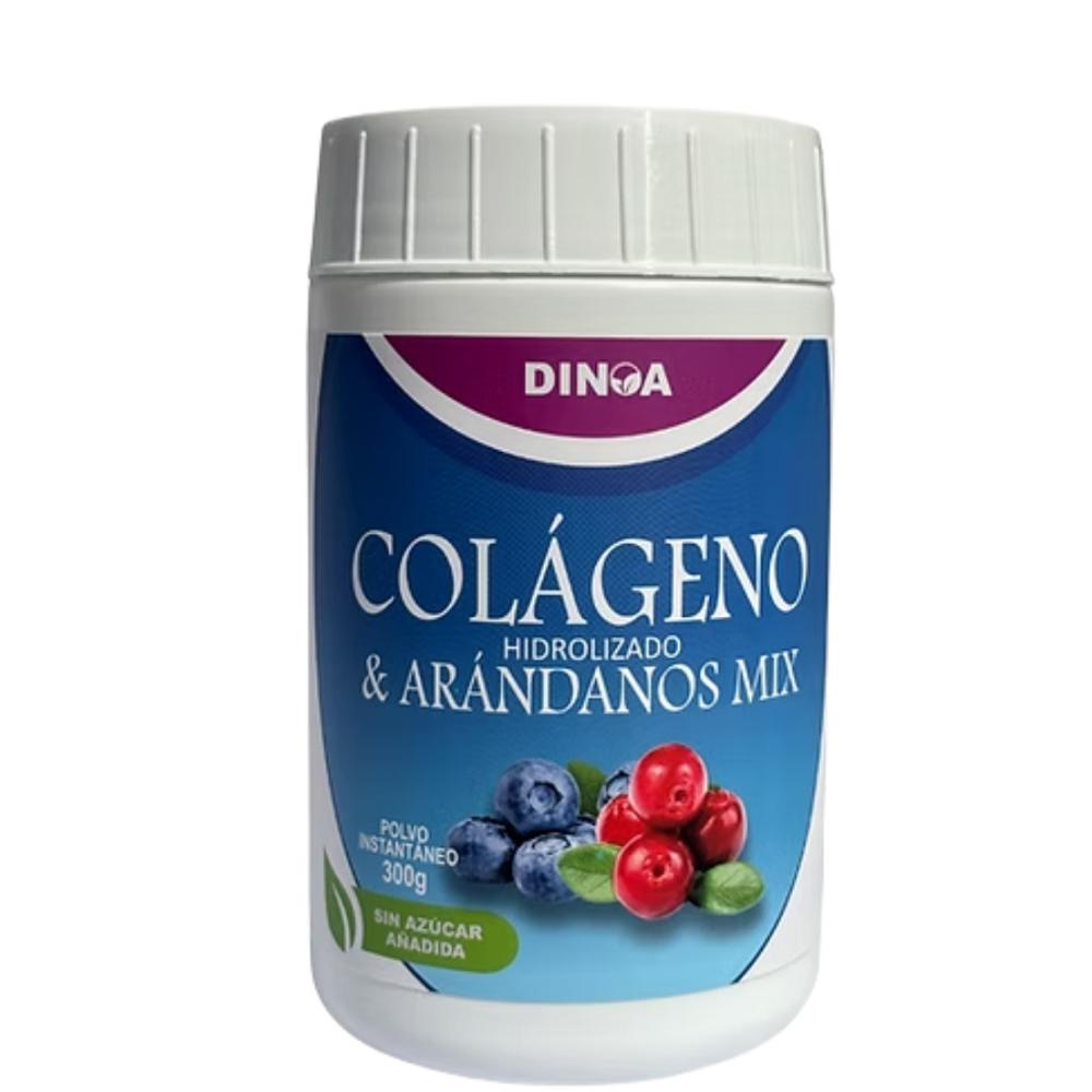 Colágeno Hidrolizado con Arándanos Mix  Dinoa Polvo 300g - Belleza y Protección Celular