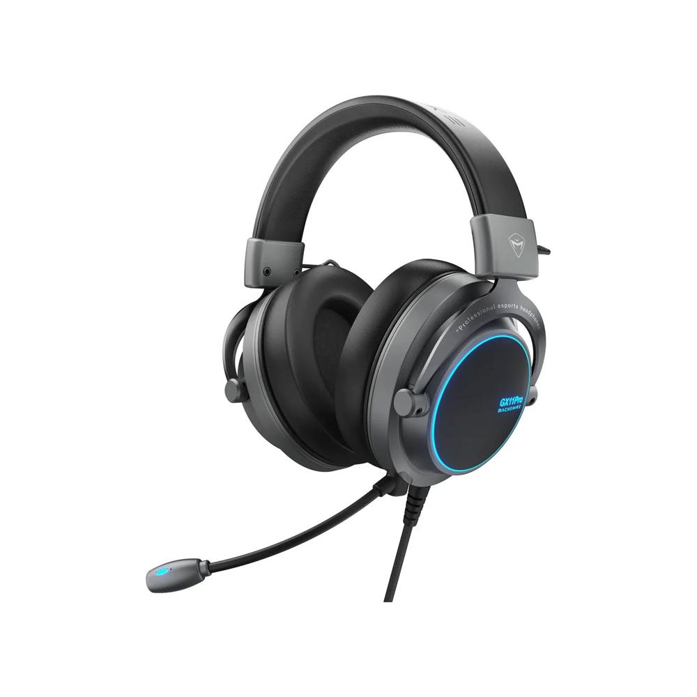 Audífonos Gamer Machenike GX11 Pro Cableados Gris