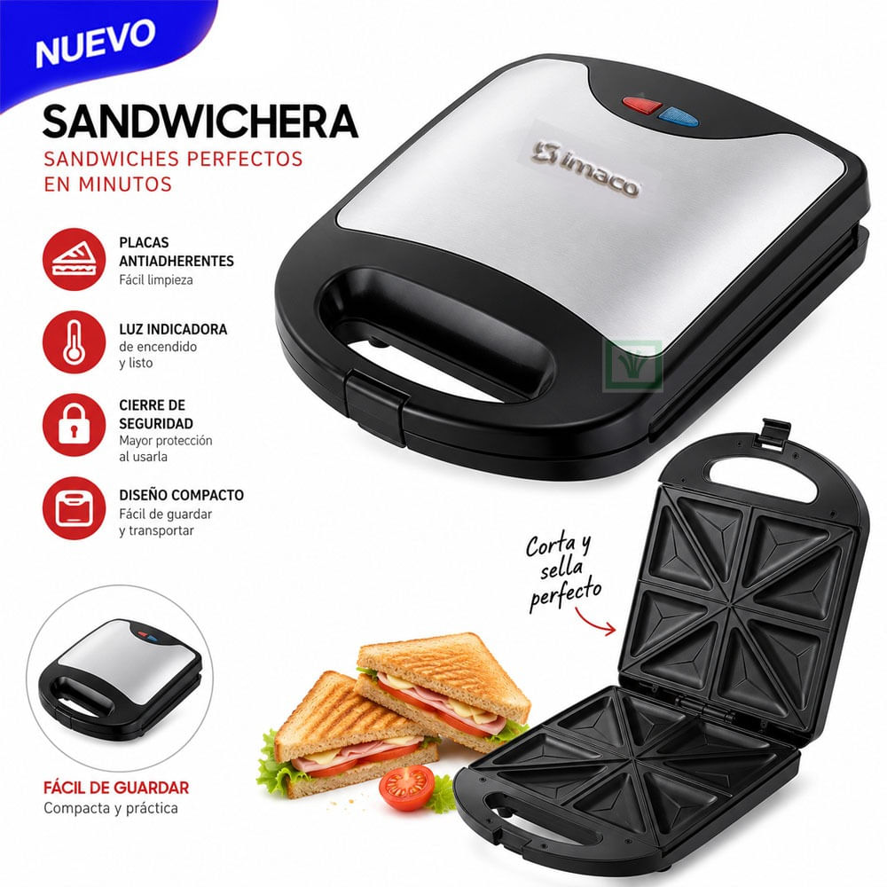 Sandwichera Linea Gourmet 4 Panes ISTI004S