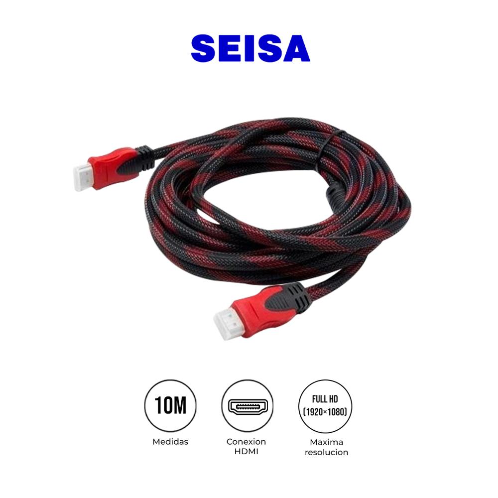 Cable HDMI XC-FH 10 Metros 4K HDMI 2.0 18Gbps Mallado con Filtro para Smart TV y Monitor