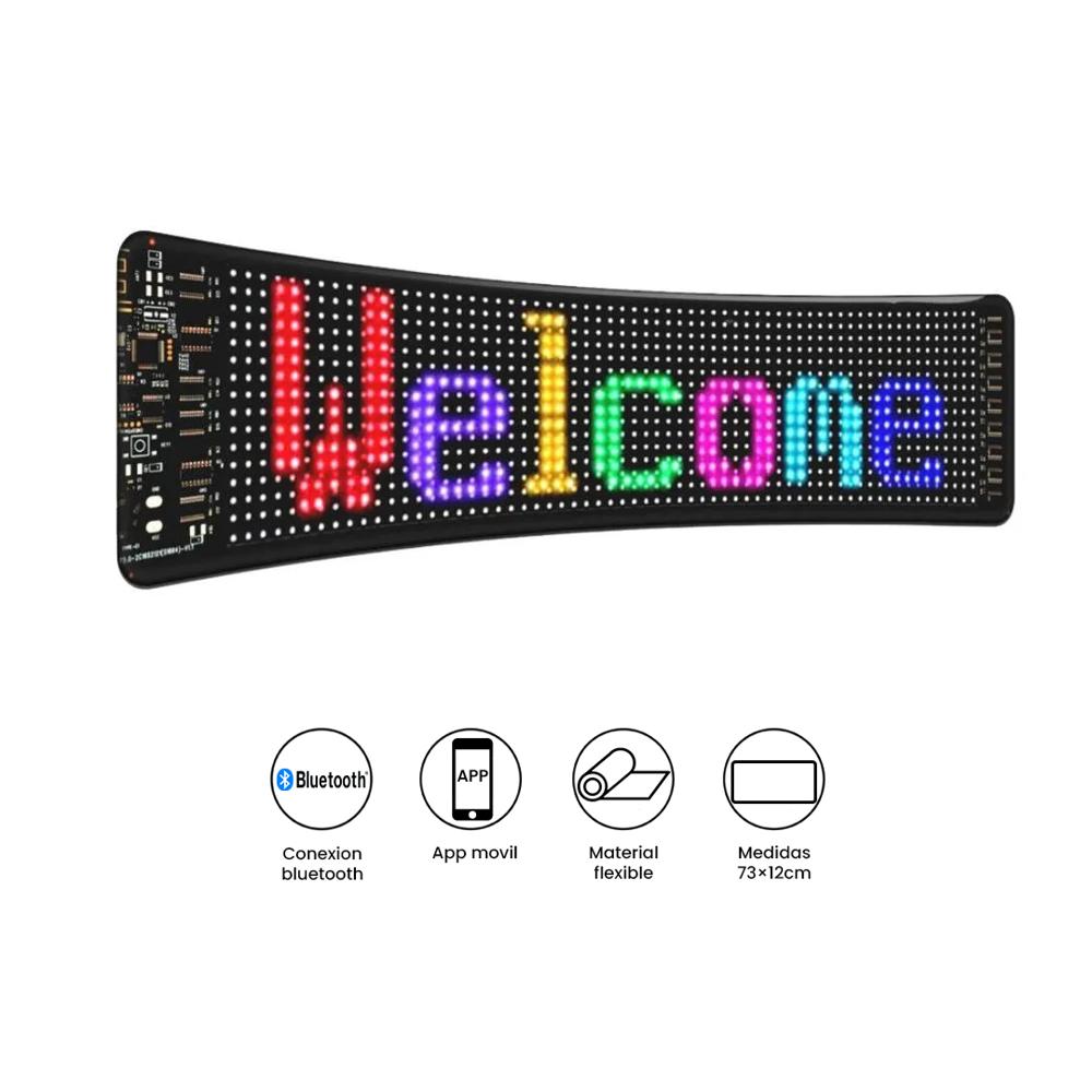 Pantalla LED Vehicular Seisa LED-S16128 Bluetooth 380x100mm