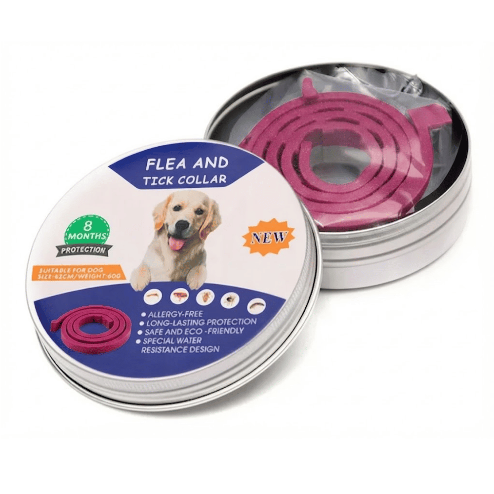 Collar Antipulgas y Garrapatas para Perros Protege 8 meses - Fucsia
