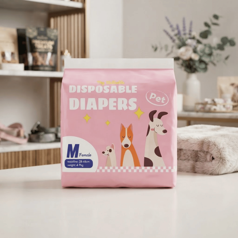Pañal Absorvente Para Perros Hembra Talla M - 10 unidades