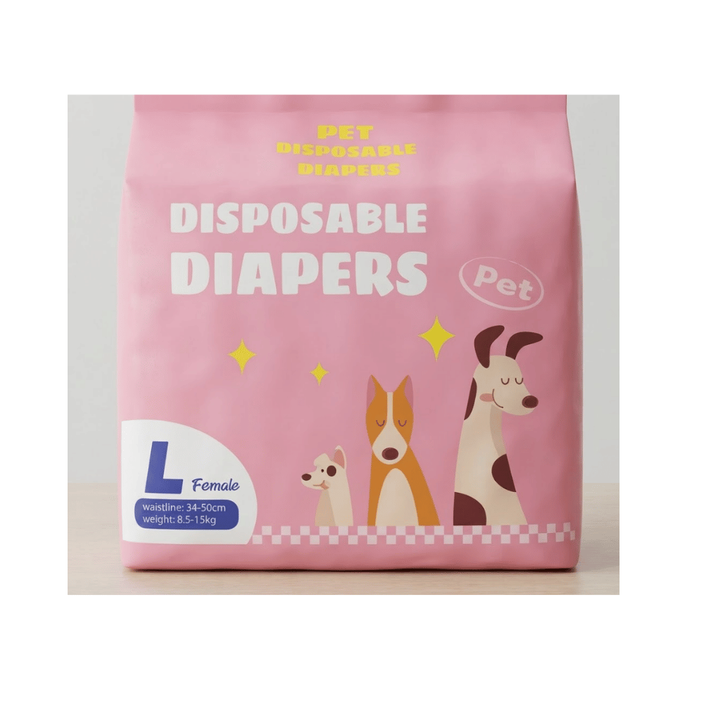 Pañal Absorbente Para Perros Hembra Talla L