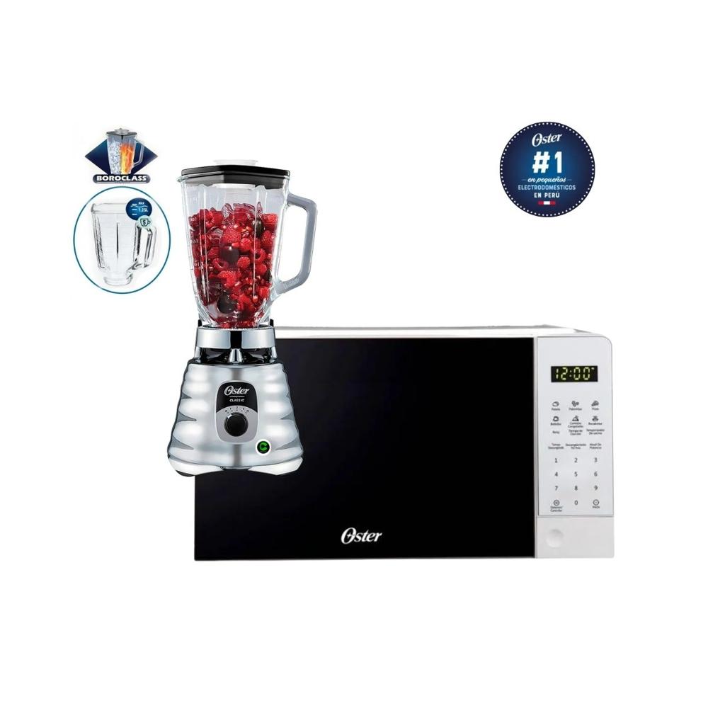 Combo Horno Microondas Digital 20 litros y Licuadora clásica BLST4655 3 Velocidades