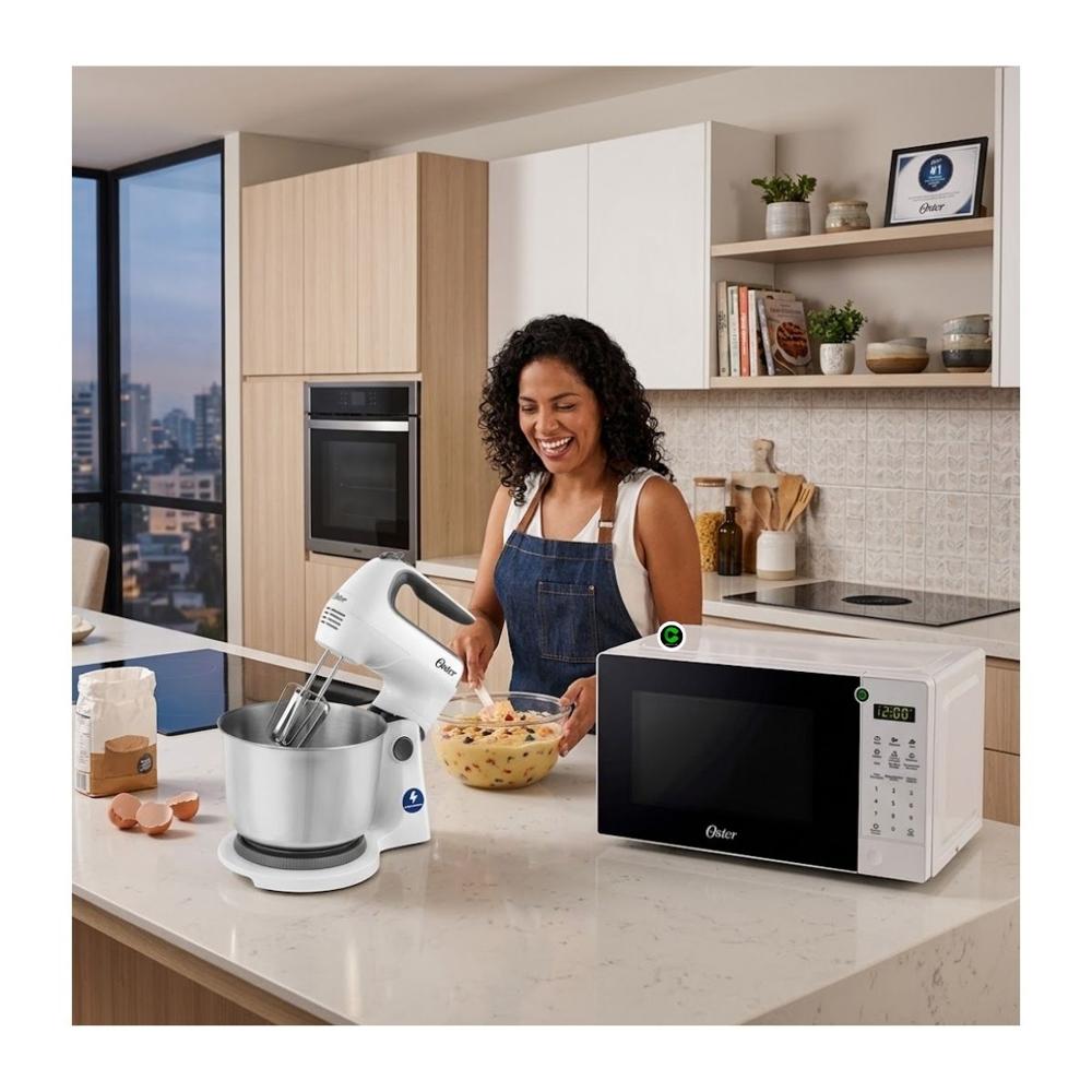 Combo Horno Microondas Digital 20 litros y Batidora 6 velocidades y función turbo