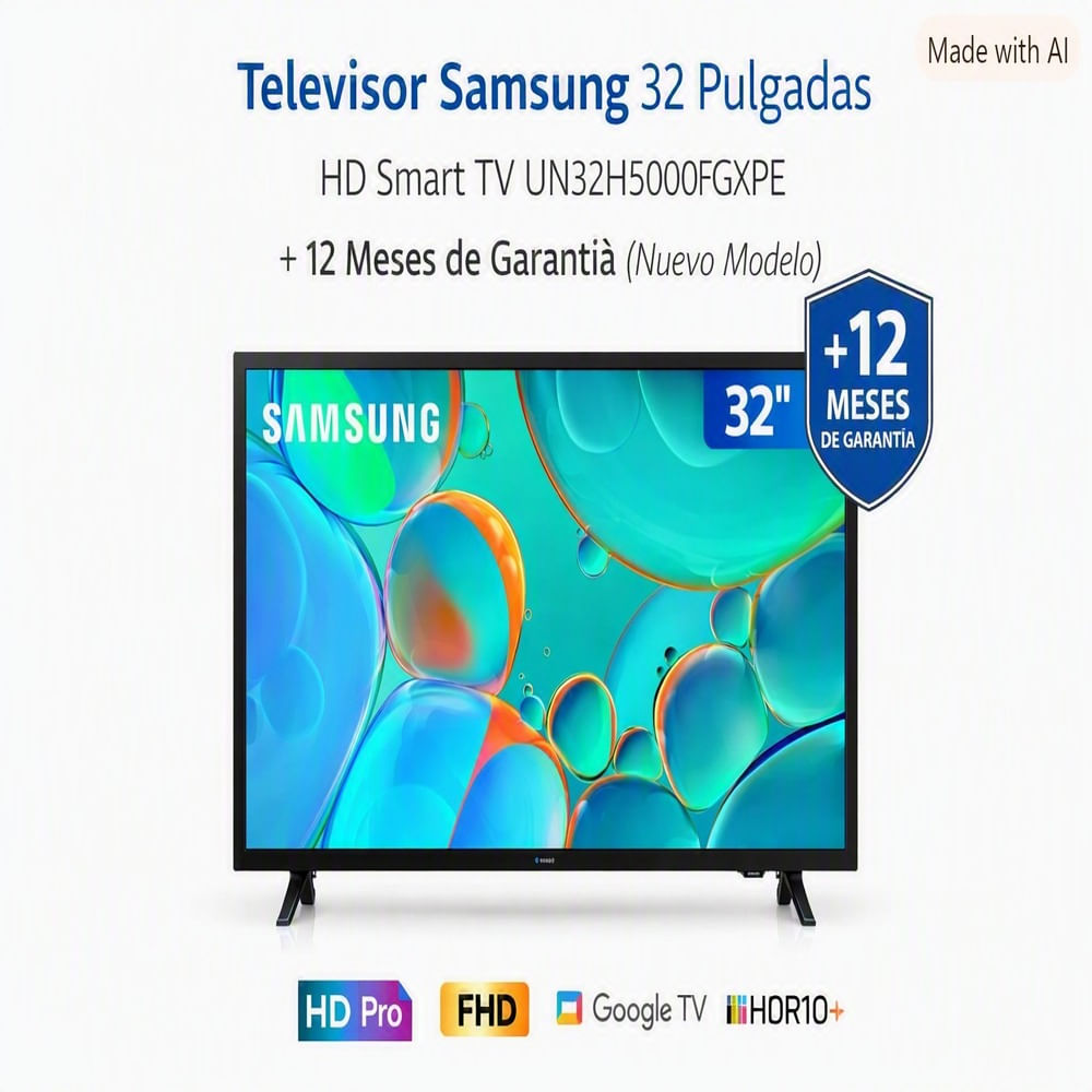 Televisor Samsung 32 Pulgadas HD Smart TV UN32H5000FGXPE 12 Meses de Garantía Nuevo Modelo