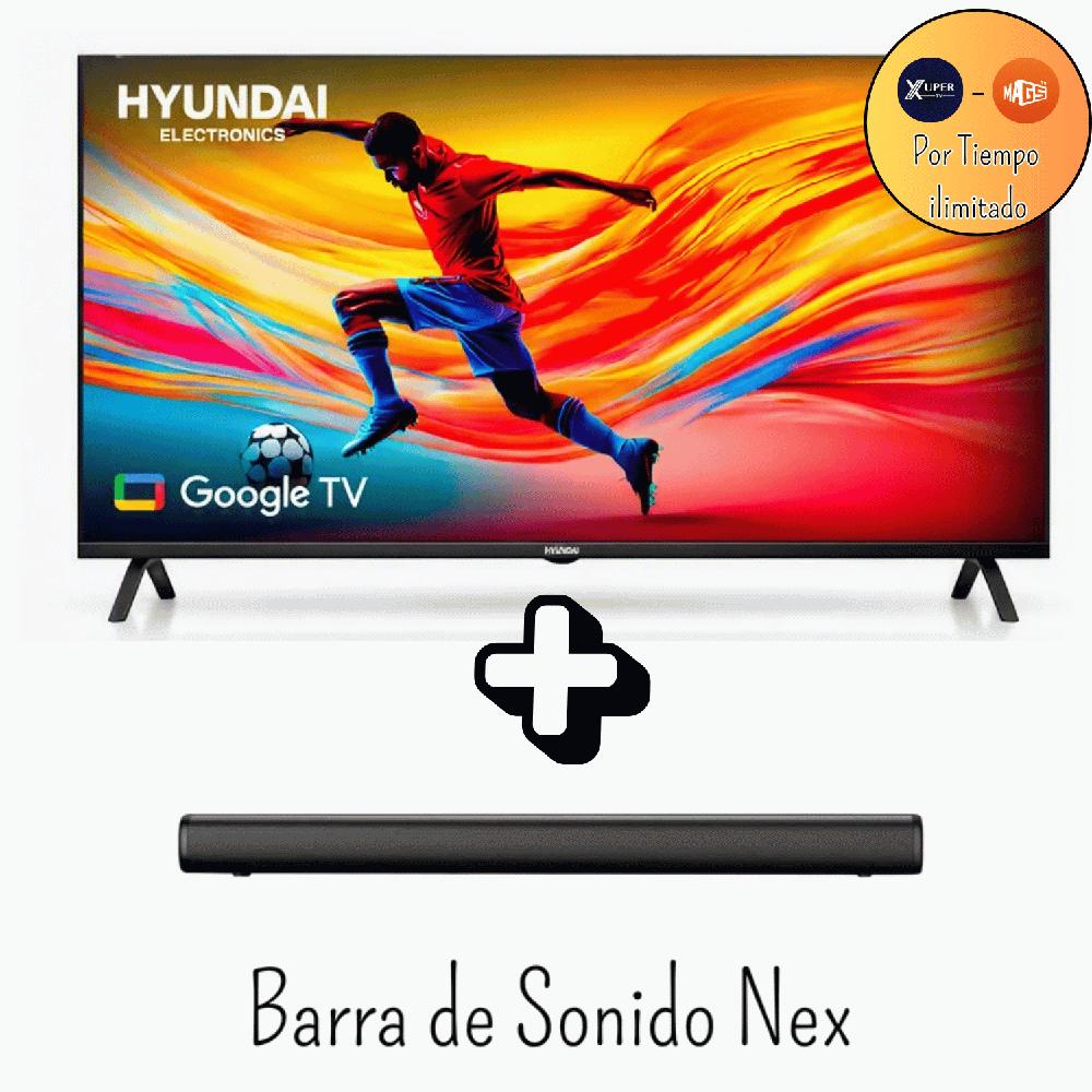 Televisor Hyundai 50 Pulgadas QLED FHD Google TV HYLED5027QFG  Promocion Soundbar Nex
