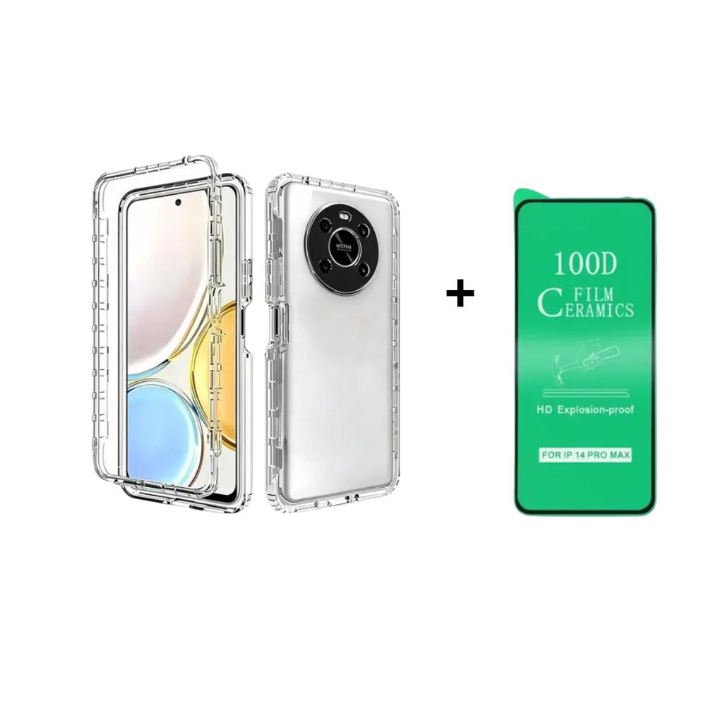 FUNDA CASE 3EN1 TRANSPARENTE PARA MAGIC 5LITE MAS PROTECTOR DE PANTALLA