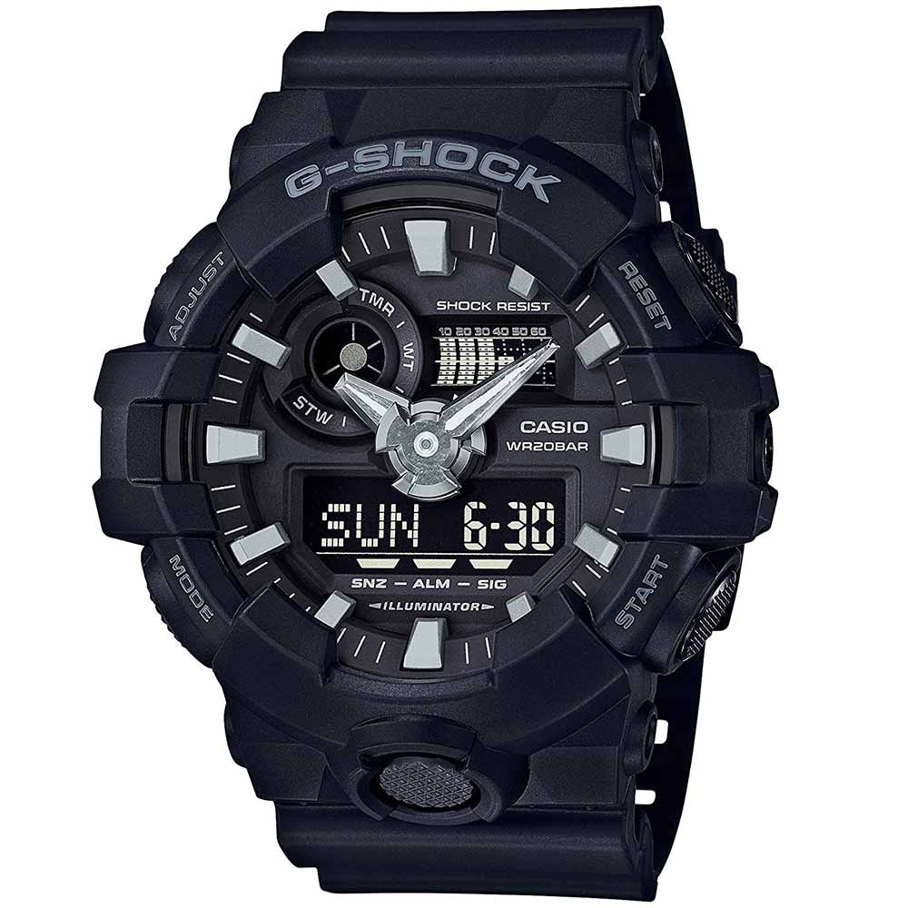 Reloj Casio G-Shock GA700-1B Digital Analógico Resina Negro