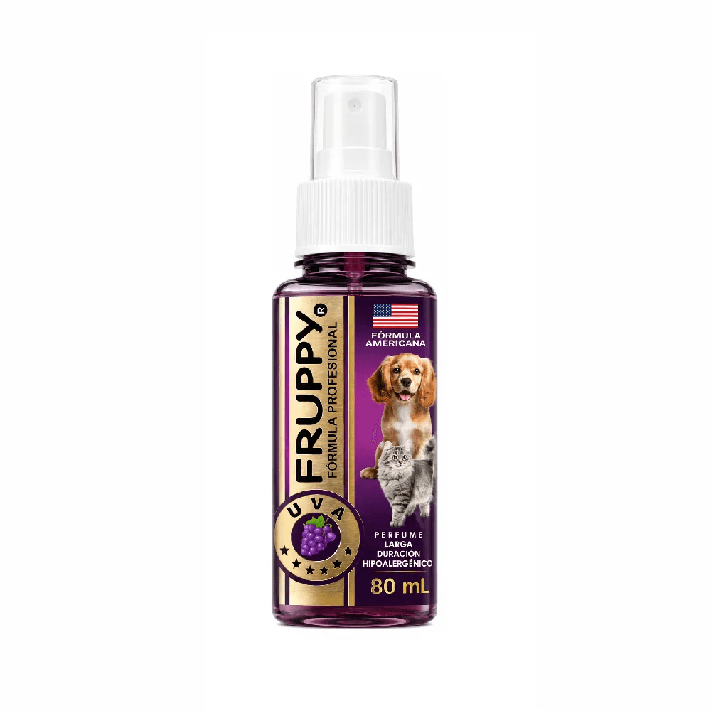Perfume Para Mascotas Perros Y Gatos Aroma Uva Unisex X 80ml