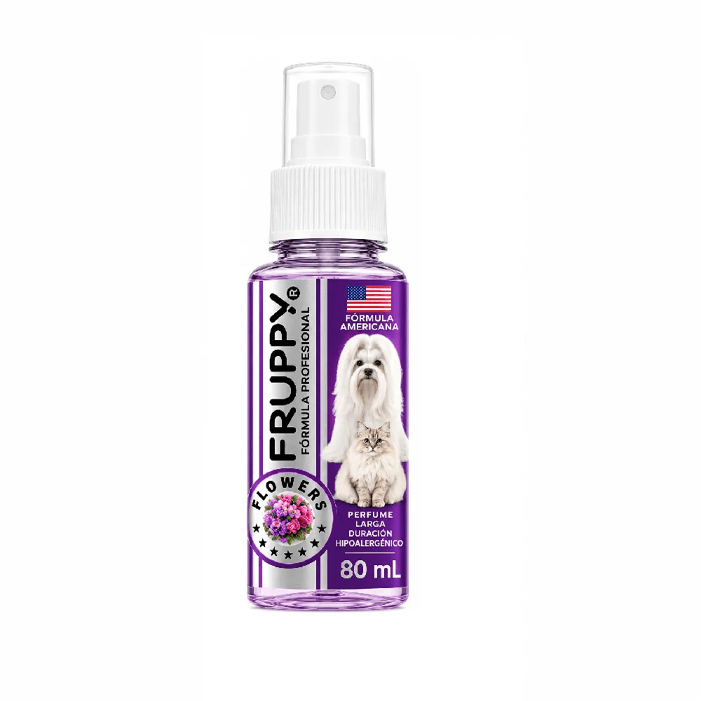 Perfume Para Mascotas Perros Y Gatos Aroma Flowers Hembra X 80ml