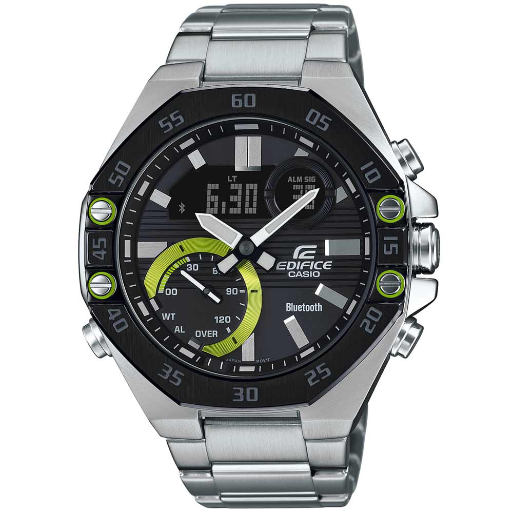 Reloj Casio Edifice ECB-10DB-1A Bluetooth Digital Analógico Dial Negro
