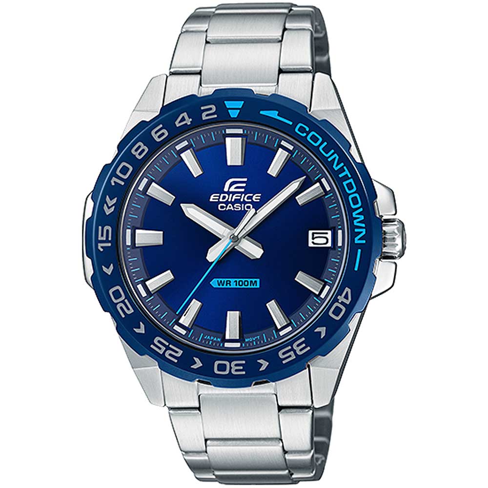 Reloj Casio Edifice EFV-120DB-2AV Fecha Acero Inoxidable Dial Azul