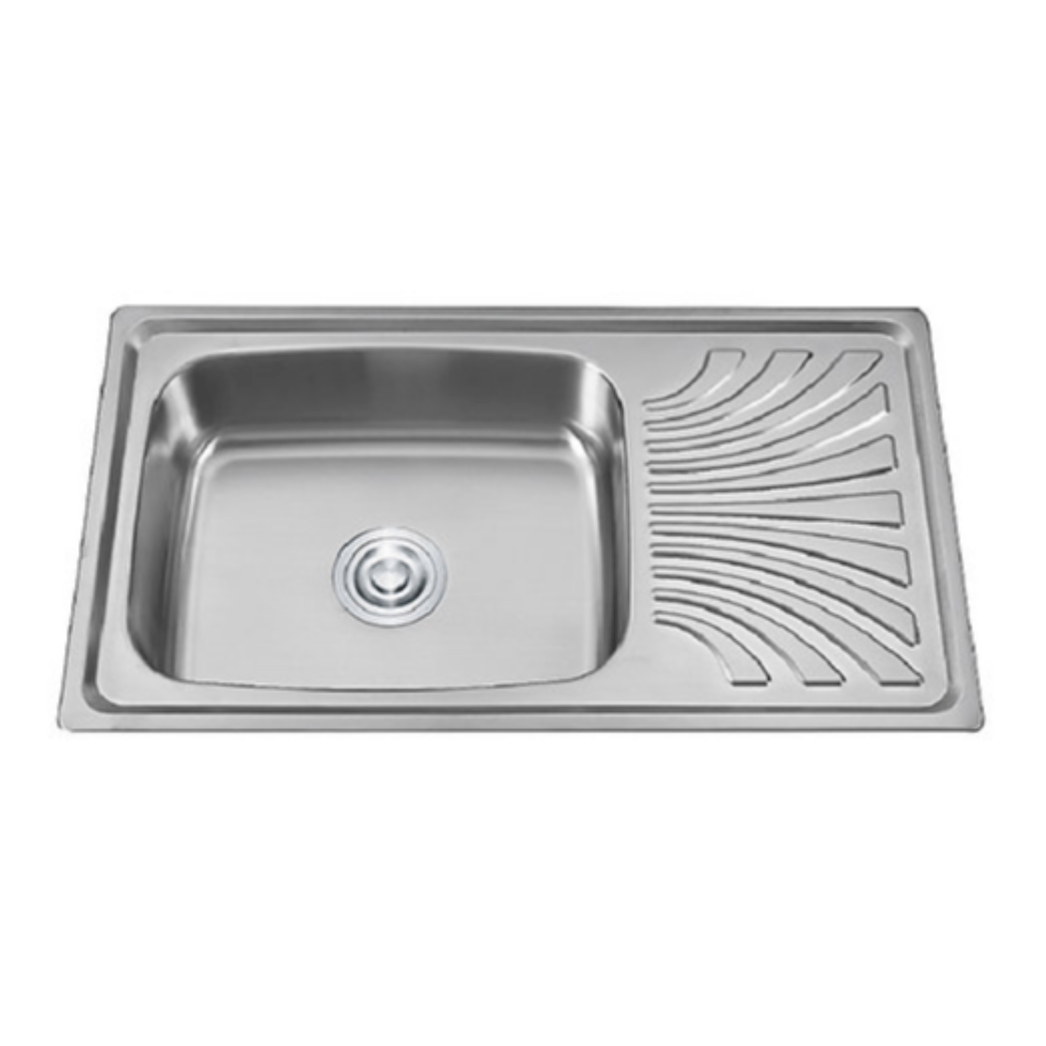 Lavadero para cocina acero 1 poza con escurridero XM 90cm x 