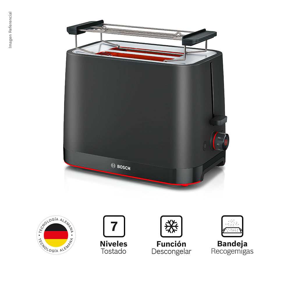 Tostador Bosch Mymoment Negro - TAT3M123