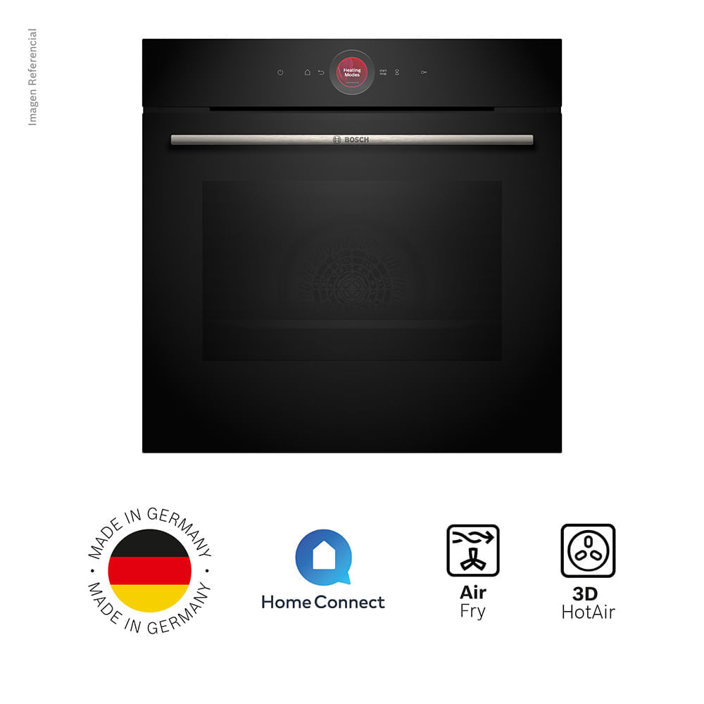 Horno Eléctrico Empotrable Bosch Wifi + Air Fry 71L Serie 8 - HBG724AB1