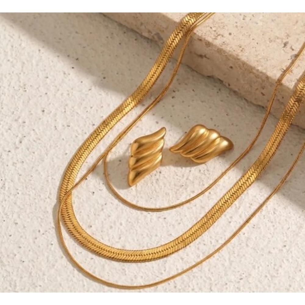 Pack Collar Snake y Aretes de Alas