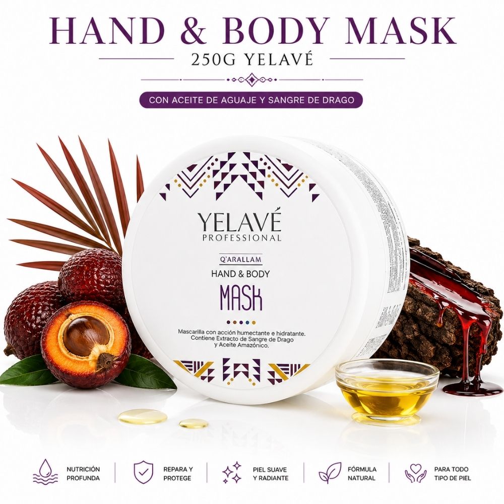 HAND & BODY MASK 250G YELAVÉ HAND Y BODY MASK 250G YELAVÉ