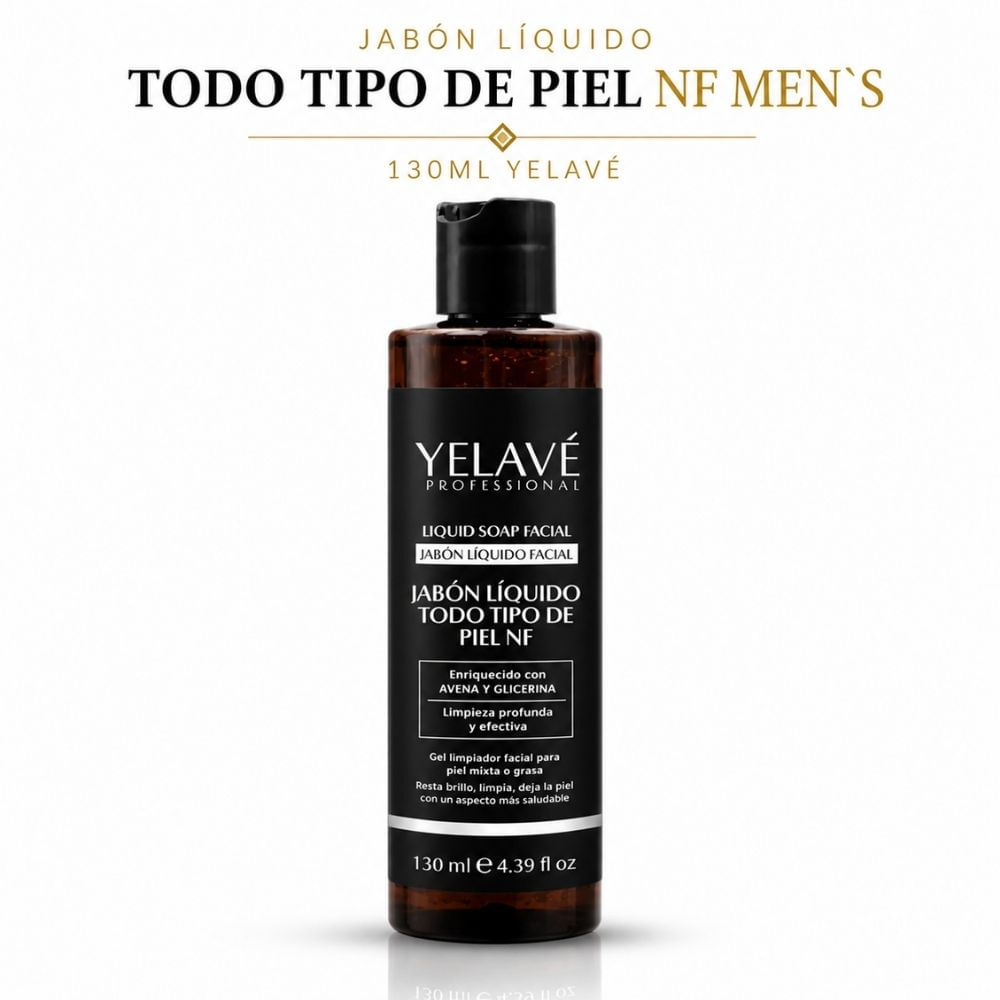 JABÓN LÍQUIDO TODO TIPO DE PIEL NF MEN S 240ML YELAVÉ