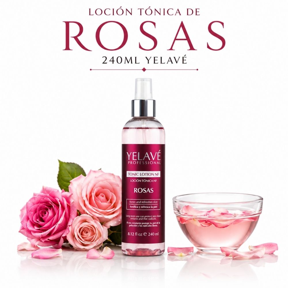 LOCIÓN TÓNICA DE ROSAS 240ML YELAVÉ