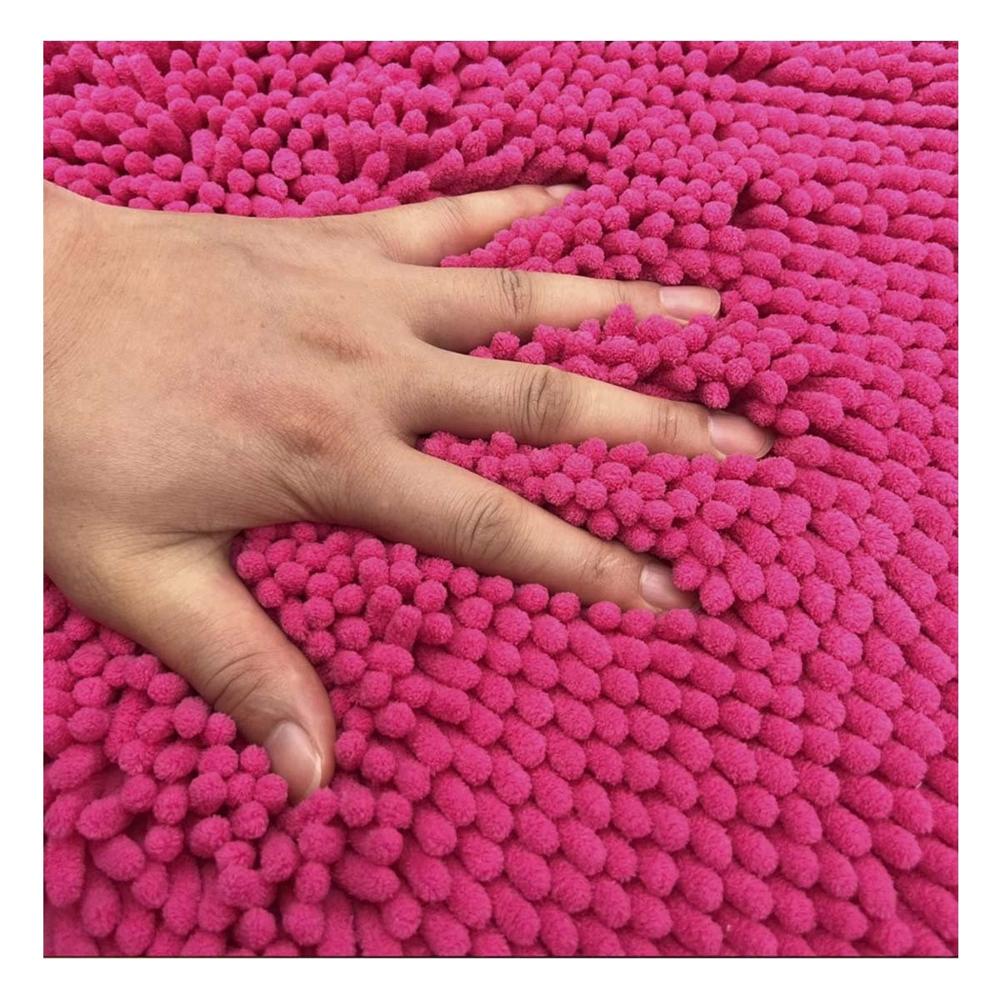 Accesorio Ovalado de Microfibra 40x60cm Fucsia para Bano Moderno Y notas