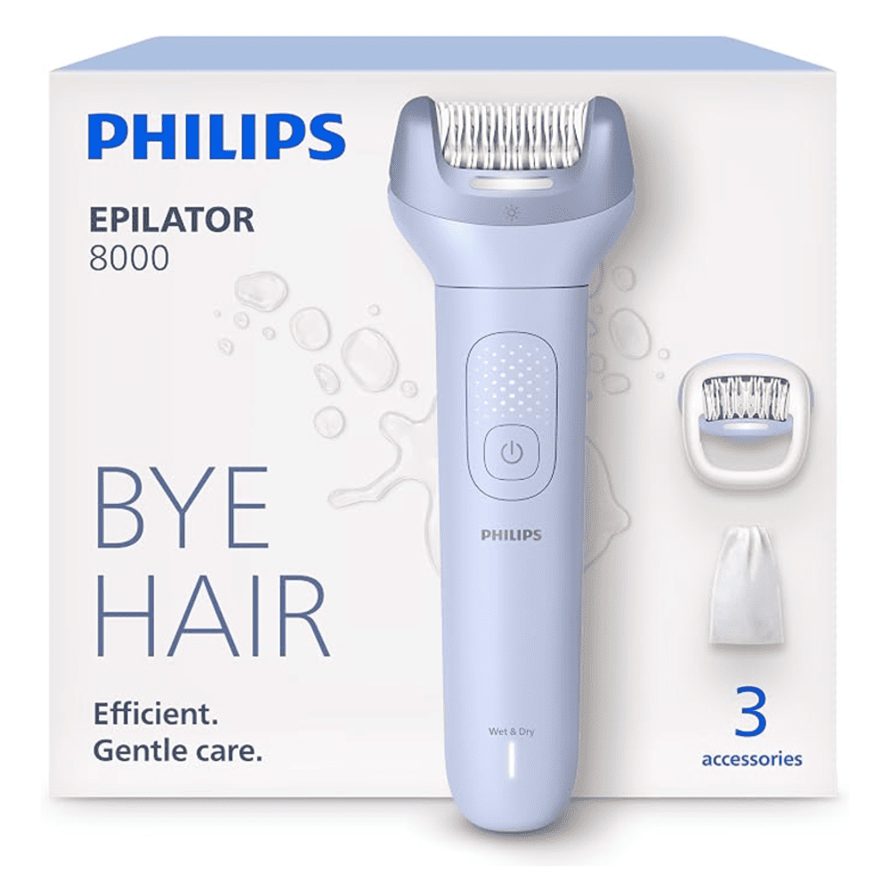 Depiladora Philips Inalámbrica con 3 Accesorios BRE708