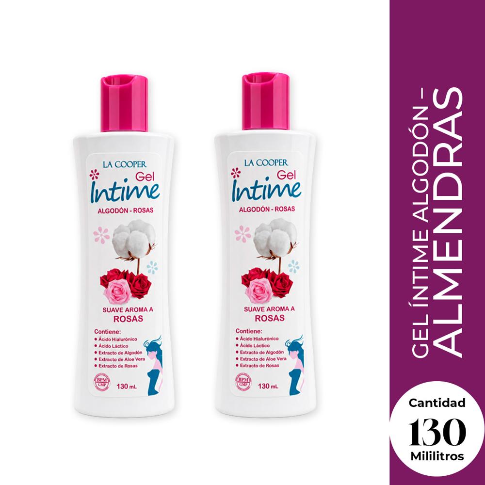 La Cooper Gel Intimo Algodon Y Rosas 130 Ml 2 Unidades