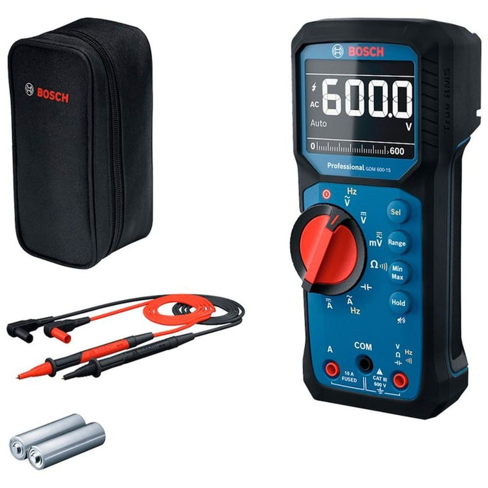 Multímetro Digital Bosch GDM 600-15 Precisión Electricistas Industria
