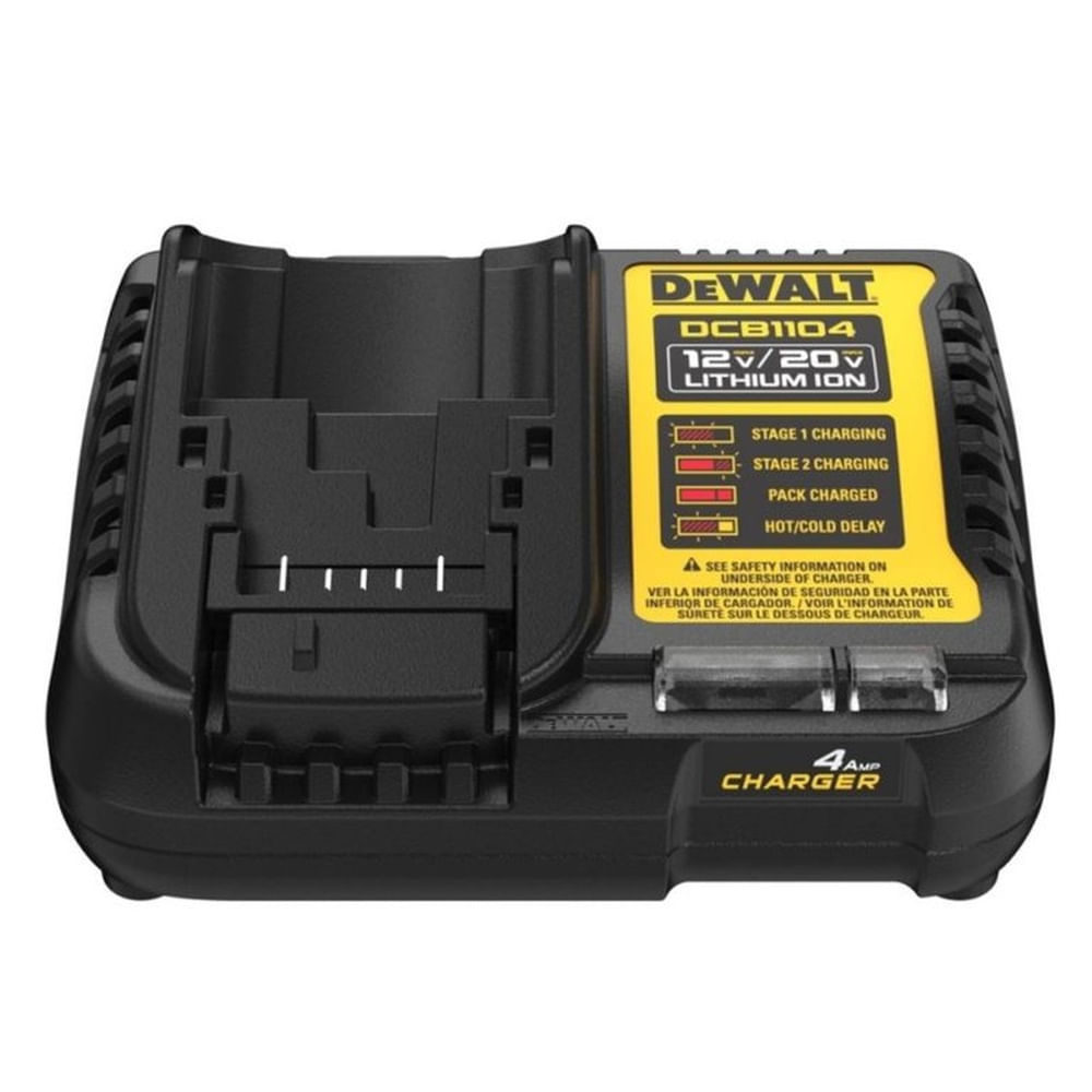 Cargador de Batería Ion Litio 12V 20V MAX DeWalt DCB1104-B2