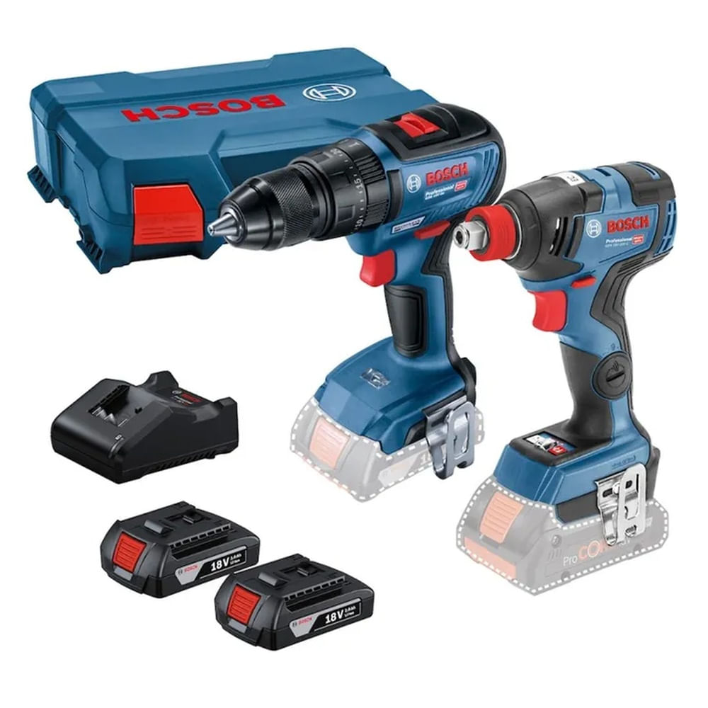 Taladro Bosch GSB 18V-50 + Llave Impacto GDX 18V-200