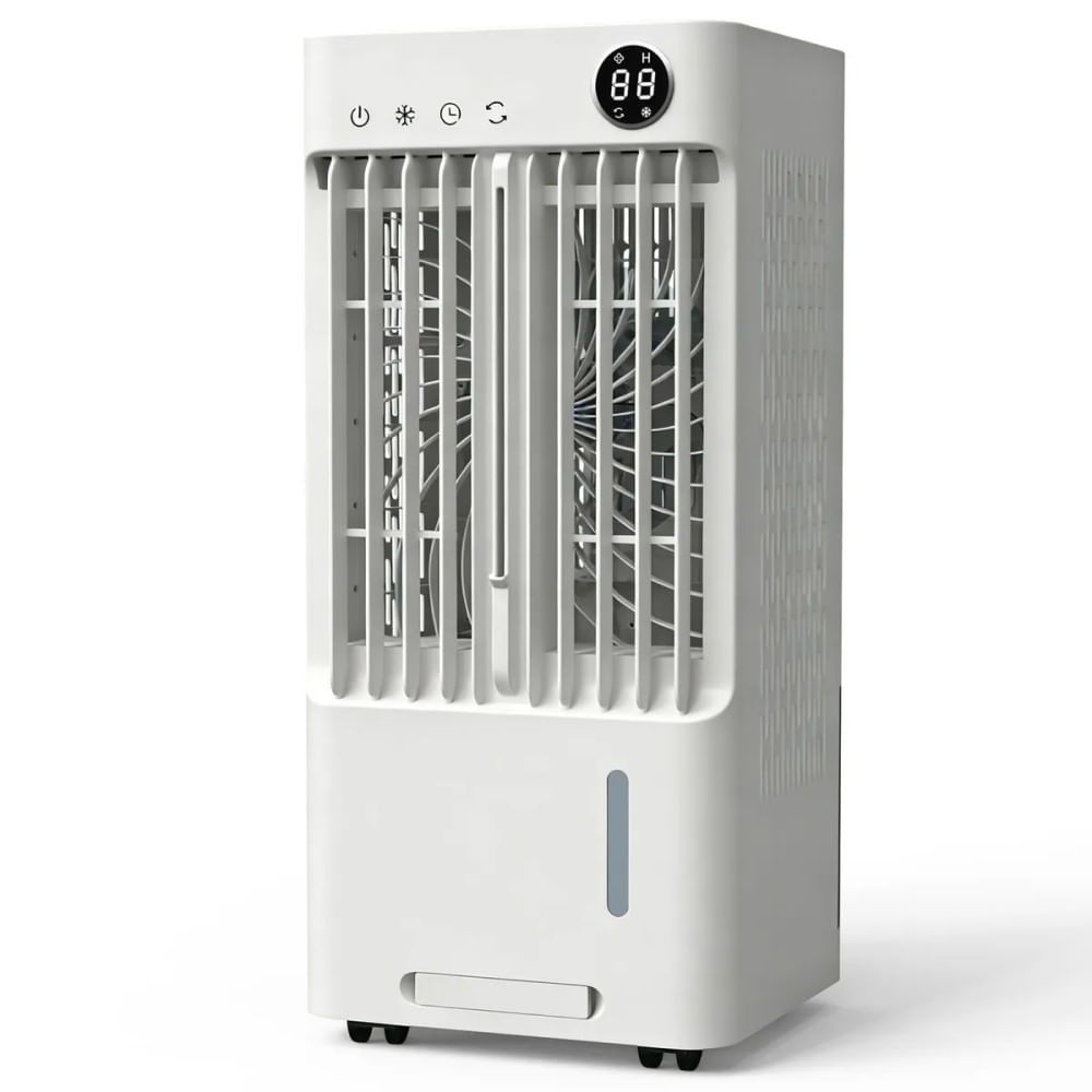 Enfriador de aire cooler 5L ventilador con panel digital táctil control remoto y temporizador FC102