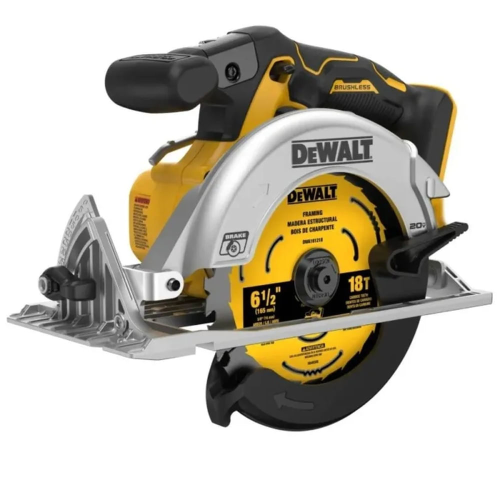 Sierra Circular 6 12 20V XR BL Baretool DeWalt DCS565B