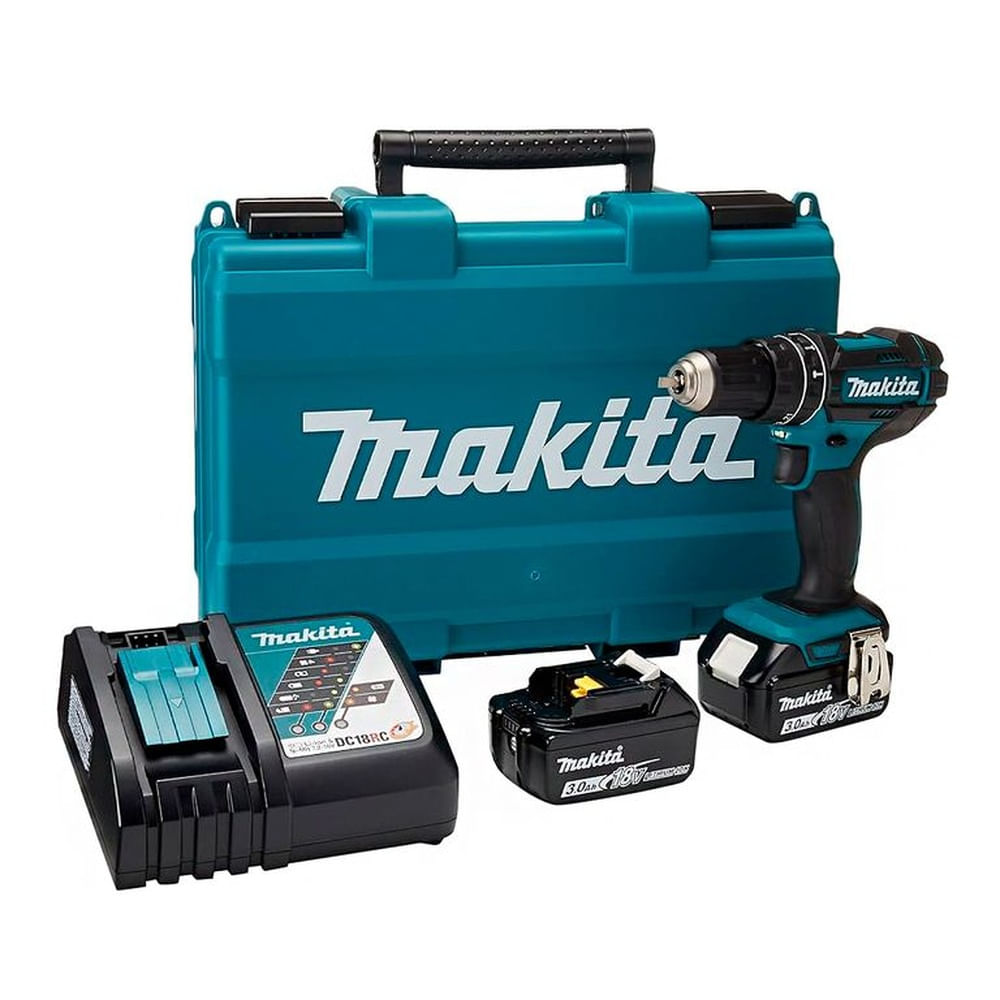 Taladro Percutor Makita 12 18V 2 Vel 3.0Ah DHP482RFE