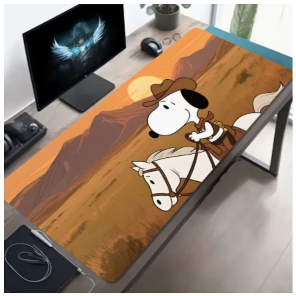 1pc Alfombrilla de Ratón Gaming Grande con imagen del dog