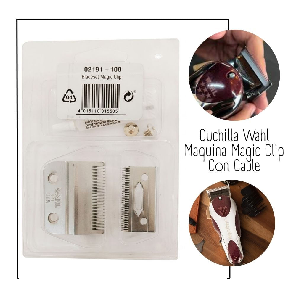 Cuchilla de Maquina Wahl Magic Clip C Cable 0.8 MM 2.5 MM