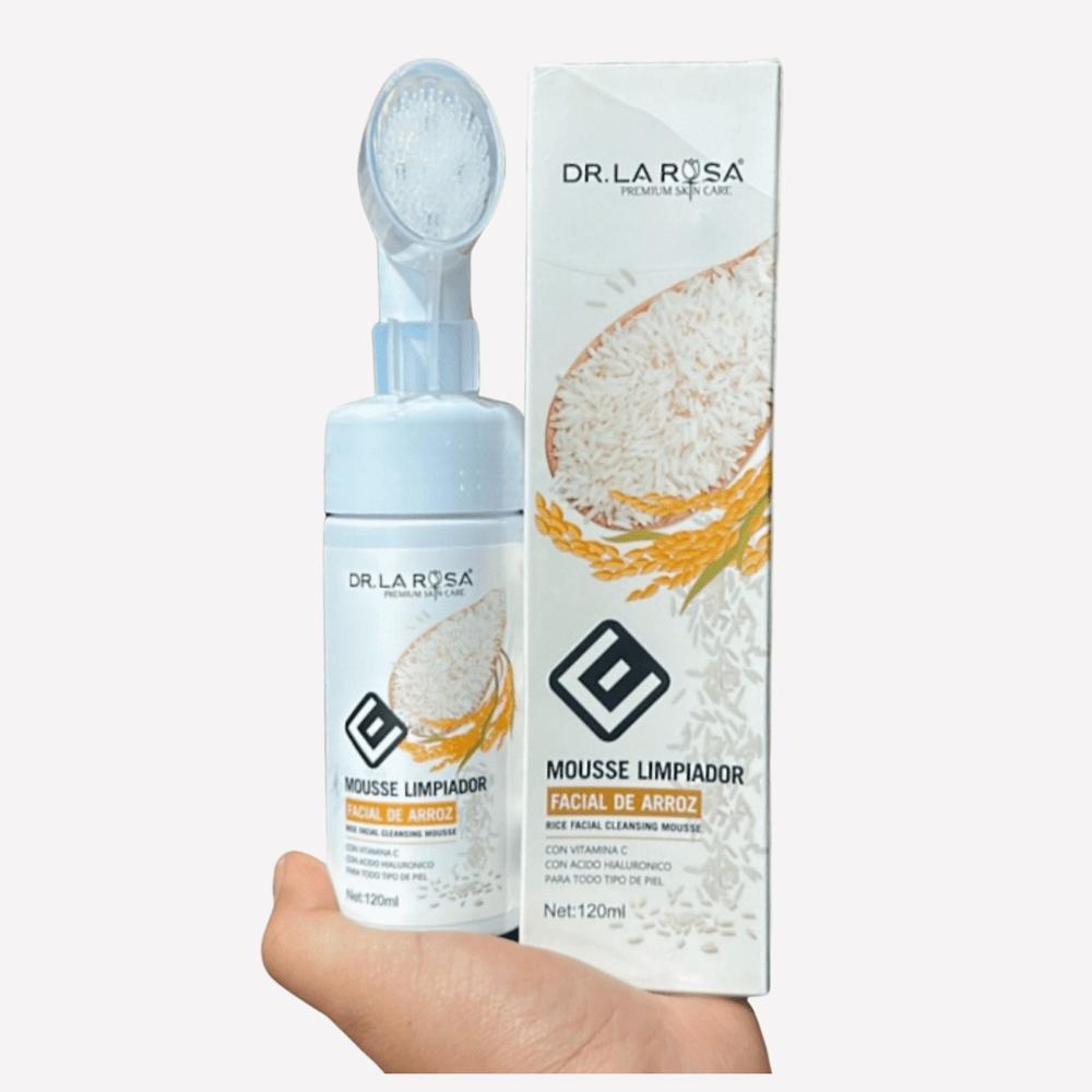 MOUSSE LIMPIADOR FACIAL DE ARROZ LIMPIEZA SUAVE E HIDRATANTE