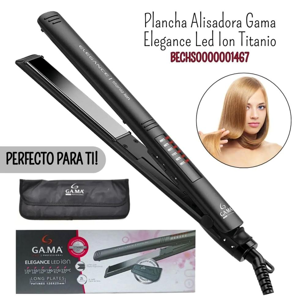 Plancha Alizador Elegance Led Titanio 220V Gama BECHS0000001467